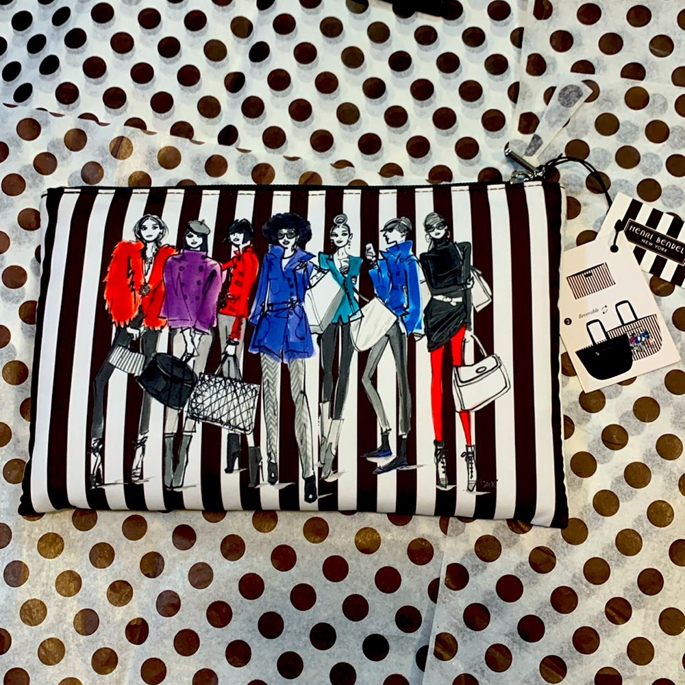 HENRI BENDEL PACKABLE SHOPPER TOTE (reversible)